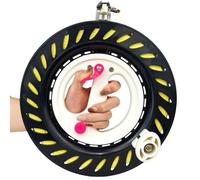 Mint's Colorful Life Kite String Reel Winder for Adults, 9.9 inches Dia with 1640ft Sturdy Line, Kites Reel with Brake, Anti-Rotation Knob Equipped, Kite String Spool for Adults Male (Black)