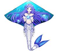 Mint's Colorful Life Magic Mermaid Kite for Girls & Kids, Easiest to Fly Delta Kite