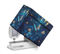 Mintulipy Butterfly Sewing Machine Cover with Convenient Pockets for Most Standard Sewing Machines and Accessories Portable Easy Clean