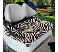 Mintulipy Golf Cart Seat Covers Summer Anti-hot Golf Cart Seat Protector Quick Dry Easy to Install-Zebra Print
