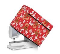 Mintulipy OH Christmas Sewing Machine Cover Protector Dust Cover with Organizer Pocket Compatible with Singer and Brother Sewing Machine Scratch Resistant and Stain Resistant