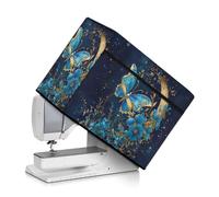 Mintulipy Sewing Machine Cover Dust Cover Pattern with Large Front Pocket for Most Standard Sewing Machines Butterfly Moon Portable Dust Cover Easy Clean, Mi-CYX133CZ92-12