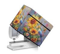 Mintulipy Sunflower Bird Sewing Machine Cover Large for Most Standard Sewing Machines and Accessories Dirty-Proof Portable Sewing Machine Covers Machine Washable Fabric