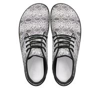Mintulipy Womens Minimalist Barefoot Shoes Zero Drop Sole Wide Width Fashion Sneakers Size 3-14, Snakeskin look, 8 UK