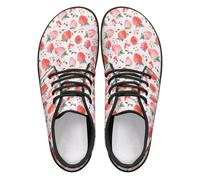 Mintulipy Womens Minimalist Barefoot Shoes Zero Drop Sole Wide Width Fashion Sneakers Size 3-14, strawberry, 6/6.5 UK