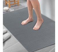 MINUPWELL Extra Large Shower Mat for Inside Shower, 58 x 31 Large Bathtub Mat Non-Slip, Quick Dry Bathtub Mats Soft PVC Loofah Trimmable Bathroom Rugs, Shower and Wet Areas for Tub and Bathroom