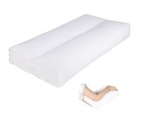 MINUPWELL Knee Pillow for Side Sleepers - Over Leg and Under Knee Pillow for Back Sleepers - Leg Cushion with Alternative 7D 850g for