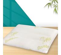 MINUPWELL Ultra Thin Pillows, Flat Pillows for Sleeping Thin, 7D High Support 2.5 inch Height Slim Bed Pillows for Stomach Sleeper, Standard Size -18x36 in - Rayon Derived from Bamboo