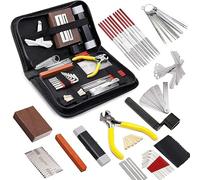 MINUSE 45Pcs Guitar Repairing Maintenance Tool Kit w/Carry Bag Guitar Pick for Guitar Ukulele Bass Mandolin Banjo Guitar Care Cleaning Accessories Set Gift for Music String Instrument Enthusiast