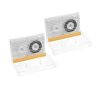 Minute Double-sided Blank Cassette Tapes with Hard Shell Plastic Case | Suitable for Dictation Machines and Cassette Recorders, for Journalists and Podcasters, Archival Voice Notes and Music