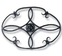 Minuteman International woodstove Tabletop Wrought Iron Trivet, Black