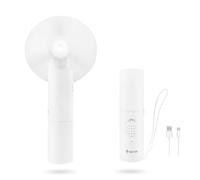 MinVix Handheld Portable Fan, Mini USB-C Rechargeable Travel Fans for Women, Battery Powered Small Desk Fan, Foldable Electric Airplane Essentials, Pocket Holiday Makeup Gadgets & Festival Accessories