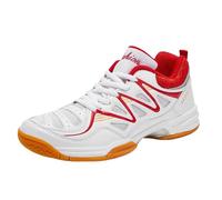 Minvyn Unisex Badminton Trainers Breathable Non-Slip Gum Sole | Breathable Mesh Upper, Shock-Absorbing EVA Midsole, Non-Marking Gum Outsole, Lace-Up Closure, Unisex Fit, Indoor Court Sports