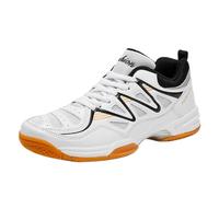 Minvyn Unisex Badminton Trainers Breathable Non-Slip Gum Sole | Breathable Mesh Upper, Shock-Absorbing EVA Midsole, Non-Marking Gum Outsole, Lace-Up Closure, Unisex Fit, Indoor Court Sports