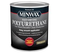 Minwax 63005 Fast Drying Polyurethane Clear Semi-Gloss Finish, Quart by Minwax