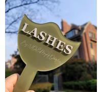 MINXLTD Custom Mirror Prop, Custom Beauty Technician Social Media Prop, Handheld Mirror Social Media Prop, Aesthetics Props, Salon Decor, Mirrors For Lash Techs(Green)