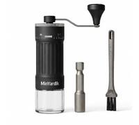 MinYardik 2-in-1 Manual Coffee Grinder with Hex Adapter for Electric Screwdriver, 40 Grind Settings, Ceramic Conical Burr, Portable for Espresso, Moka Pot, Filter Coffee and French Press
