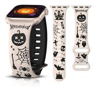 Minyee Halloween Silicone Band for Apple Watch 38/40/41/42mm, Starlight