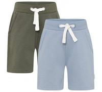 Minymo - Boy's Basic 53 Sweat Short (2-Pack) - Shorts size 128, grey