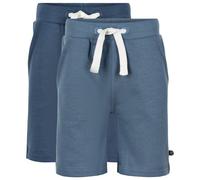 Minymo - Boy's Basic 53 Sweat Short (2-Pack) - Shorts size 152, blue