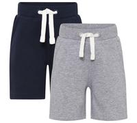 Minymo - Boy's Basic 53 Sweat Short (2-Pack) - Shorts size 80, grey
