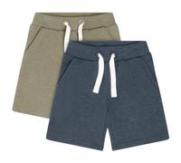 Minymo - Boy's Basic 53 Sweat Short (2-Pack) - Shorts size 98, blue