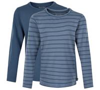 Minymo - Kid's Basic 34 -T-shirt L/S (2-pack) - Longsleeve size 122, blue