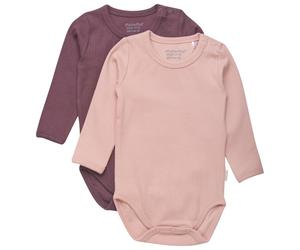 Minymo - Kid's Body L/S (2-Pack) - Everyday base layer size 56, pink
