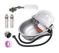 MINYULUA Heated Automatic Water Bowl Stainless Steel for Dogs Horse