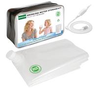 MINZAN 100 Gallon Emergency Bathtub Water Storage Bladder, Emergency Water Container for Hurricane & Disaster Preparedness, BPA-Free Food Grade Water Bag for Survival Supply & Family Emergency Kits