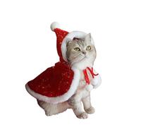 MINZEEZ Pet Cape Blanket Cat Cape Dog Cloak Puppy Warm Clothes Autumn And Winter Pajamas-(red Star) Cloak-m