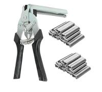 MINZHI Hog Ring Pliers with 600 Galvanised Hog Rings, Fence Pliers, DIY Work