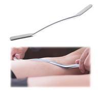 MINZHI Muscle Fascia Scraper, Body Gua Sha Tool, Stainless Steel Gua Sha Muscle Scraper, Muscle Scraper, 8 mm, for Spa Acupuncture Therapy to Reduce and Improve Muscle Pain