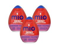 MiO Energy Liquid Flavor Enhancer with Caffeine and B Vitamins - 3 pack (Strawberry Pineapple Smash)