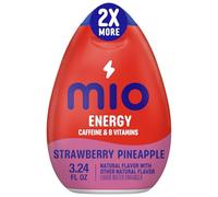 MiO Energy Strawberry Pineapple Smash Naturally Flavored with other natural flavors Liquid Water Enhancer Drink Mix with Caffeine & B Vitamins with 2X More (3.24 fl. oz. Bottle)