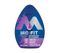 MiO Fit Water Enhancer - Arctic Grape, makes 18 servings + Vitamins, 1.62 oz each, (Pack of 5) by Mio