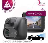 Mio MiVue C595W 2" Display Car GPS WiFi Dash Camera│Full HD 1080P/60fps│Speedcam