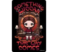 Mio Moon Something Wiccan This Way Comes Small Tin Sign Black 10x15cm