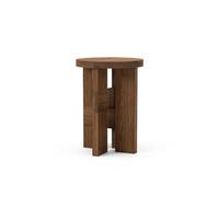 Mio Stool/Side Table Solid Stained Oak