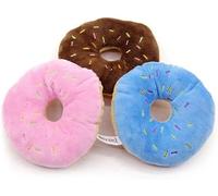 Mioaoa 3Pcs Colorful Pet Toy Donut-Shape Squeaky Squeaker Puppy Dog Pet Cat Kitten Sound Chews Toy Random Color Sturdy and Practical Simple and Sophisticated Design,Toys,Dog Squeak Toys