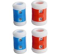 Mioaoa 4Pcs Red and Blue Knitting Row Counter Set,Knit Row Counter Replacement Reusable Plastic Crochet Knitting Assistant Tools Combi Pack Useful and Fashion Knitting and Crochet Notions