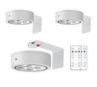 MIOBLUE 3Pack Picture Light Battery Operated Painting Lights, Wireless Magnetic Display Art Light with Remote Controls,Dimmable Timer for Art Frame Artworking Portrait Wall Decor