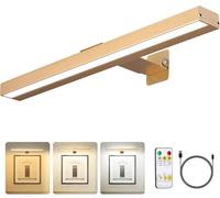 MIOBLUE Wireless Picture Lights with Remote, Rechargeable Battery Painting Light Display Lamp with 3 Lighting Modes, Dimmable Dartboard Light with Timer for Frame Portrait Art, Metal Body