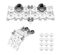 Miofis Coral Plug Holder for Aquarium Not Acrylic frag Rack Magnetic Holder Reef Magnets Rack (PC Coral Holder with 12 frag Plug) Up to 0.6 inch Glass N52 Strong Magnetic