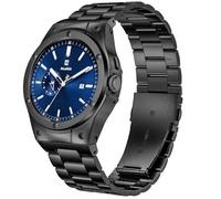 MioHHR Compatible with Google Pixel 45mm Watch Bands for Men Women, Stainless Steel Case with Smartwatch Strap Bands for Google Pixel 45mm (2024), Black