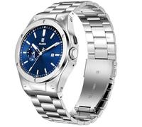 MioHHR Compatible with Google Pixel 45mm Watch Bands for Men Women, Stainless Steel Case with Smartwatch Strap Bands Google for Pixel 45mm (2024), Silver