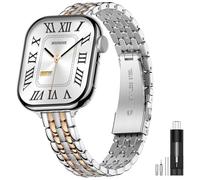 MioHHR Thin Metal Watch Band Compatible with Apple Watch 38mm 40mm 41mm 42mm 44mm 45mm 49mm Stainless Steel Chain Strap for iWatch Series 11 10 9 8 7 6 5 4 3 2 1