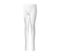Miolasay Little Girls Pantyhose Rhinestone Stretchy Long Fishnet Tight Stockings Sparkle Glitter Hollow Out Pantyhose (A-White, 2-7 Years)