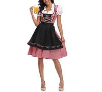 Miolasay Women's Oktoberfest 3 Pcs Festival Costume Set Sexy Maid Uniform Set Ethnic Style German Bavarian Outfit Fancy Dress