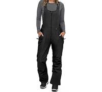 Miolasay Women's Winter Snow Bibs Sleeveless Ski Overalls Adjustable Shoulder Strap Jumpsuit Waterproof Insulated Bib Snowpant